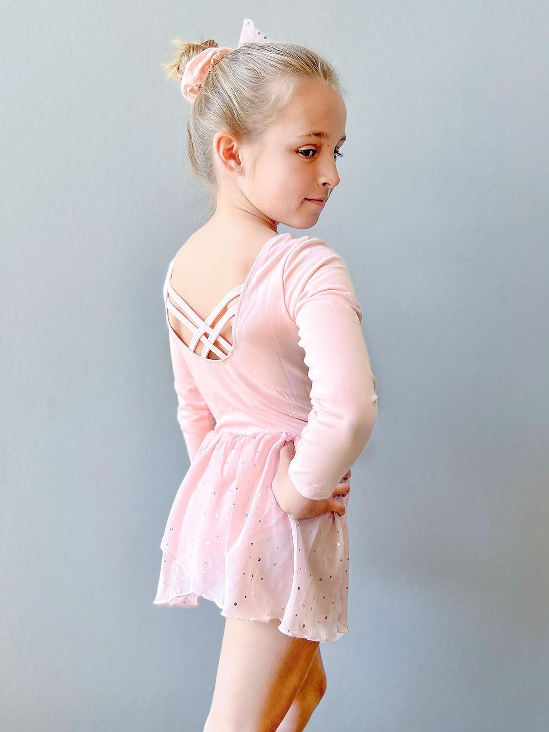 Move Dance Girls Dance Leotards Long/Ruffle Sleeve Ballet Outfits Clothes Tutu Dress for 3-9 Years : Clothing, Shoes & Jewelry