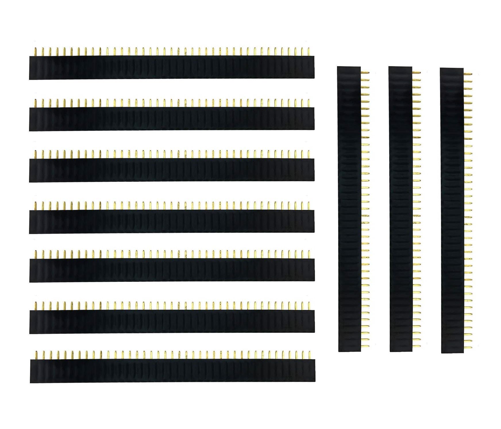 10 Pcs Set 2.54 mm 40 Pin Female Header Connector Berg Strip for Arduino