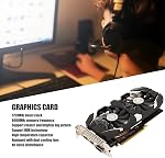 Carte graphique 1060, carte graphique d'ordinateur 6 Go/5 Go/3 Go GDDR5 192 bits avec ventilateurs doubles, technologie 4K HDR 8008 MHz, carte graphique de jeu avec interface d'affichage HDMI DVI DP (6 Go)