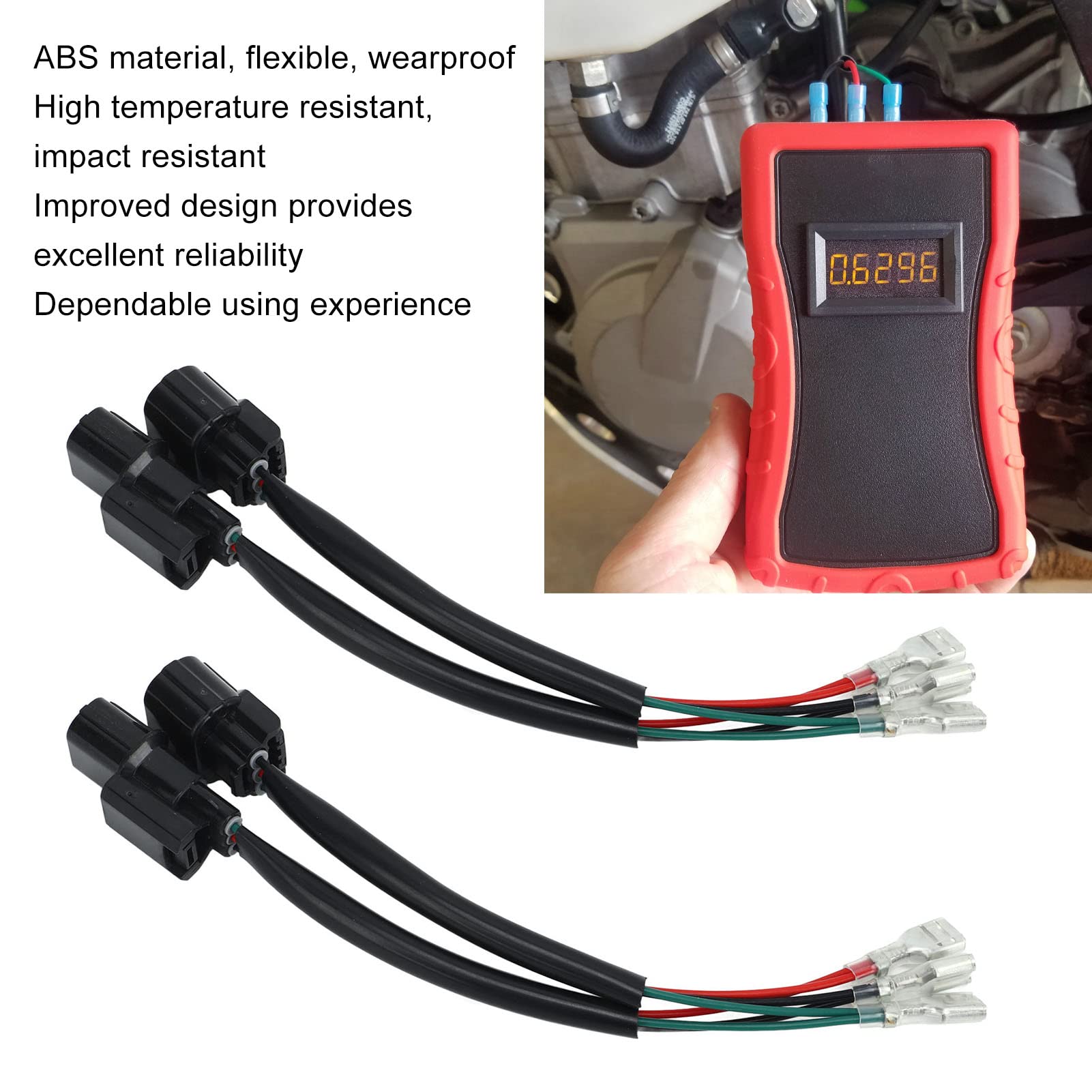 Kit 2 Harnais Outils TPS Fydun - Outil Réglage Et Test Capteur Position Accélérateur Flexible Noir Pour Motos FE FC 2017+