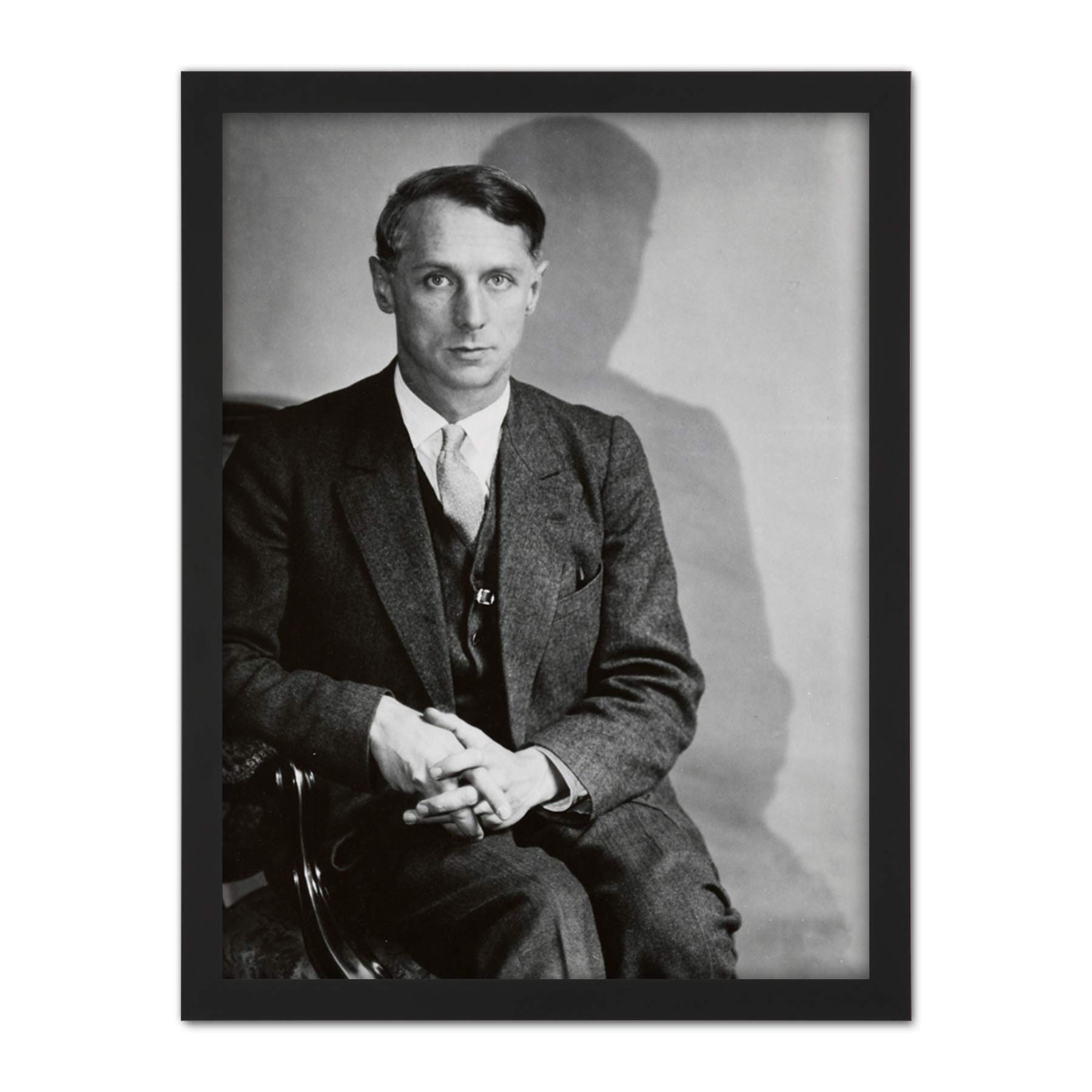 Artery8 Abbott Max Ernst Painter Portrait Photo Artwork Framed Wall Art Print 18X24 Inch