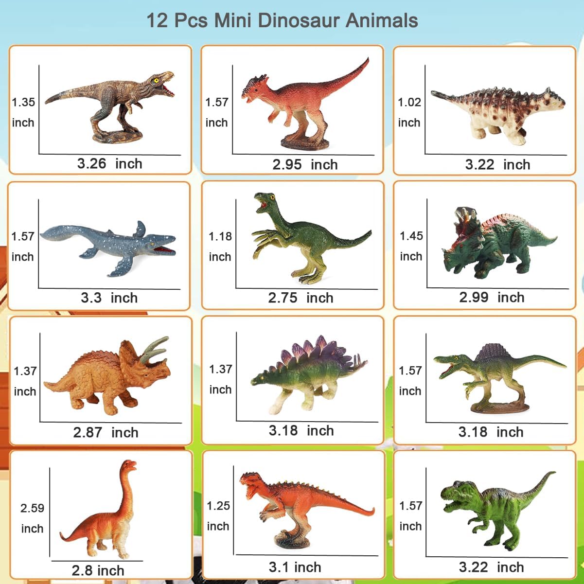 dinosaur birthday gifts 12 piece dinosaur figures set