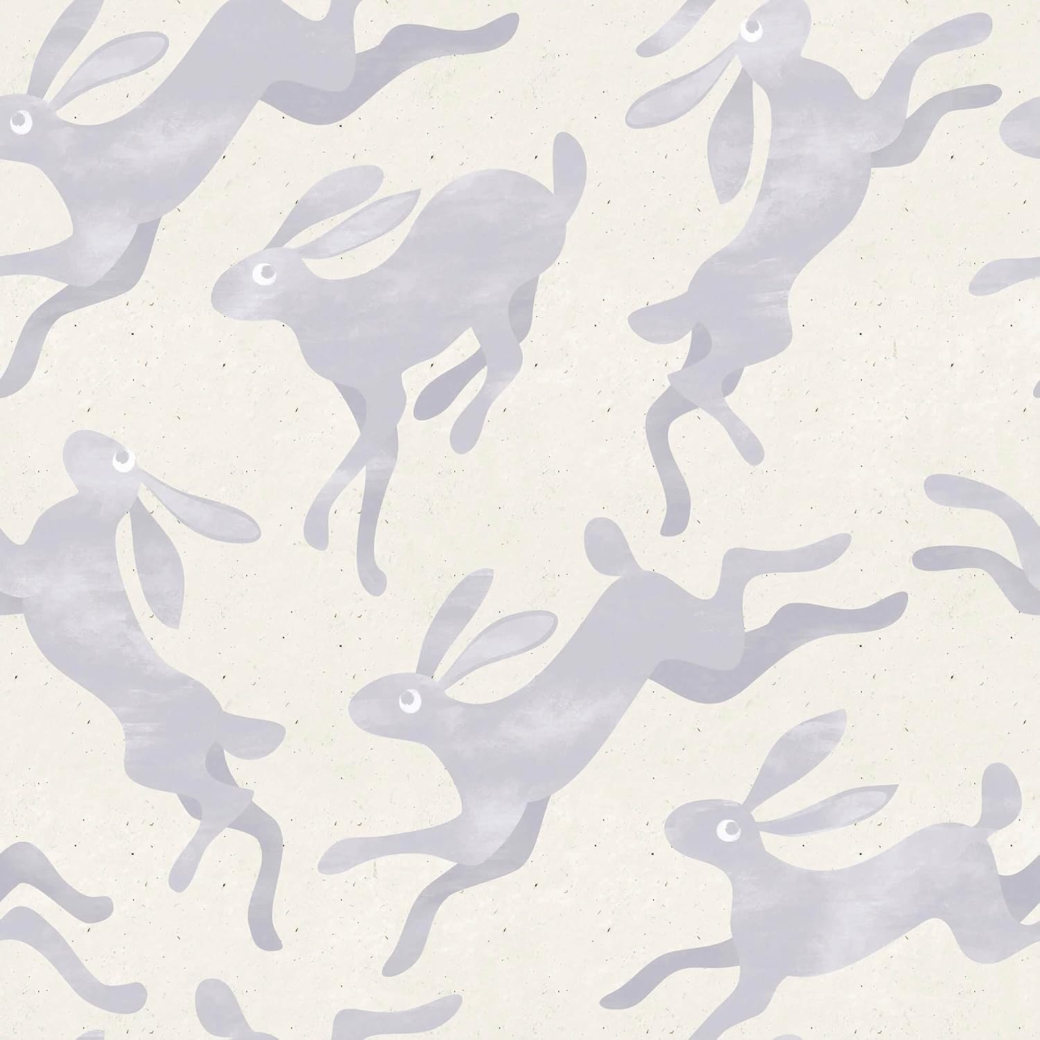 Walls By Me Purple Bunnies Animal Peel and Stick Removable Wallpaper 9283