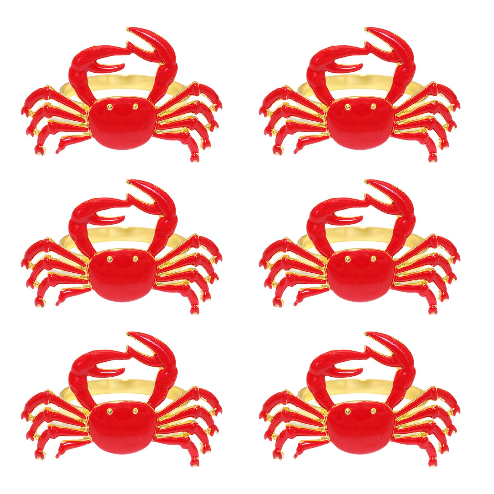 PANGBOER Enchanting Rose Shrimp Oriented Napkin Hoop Compact Worktop Deck for Eateries and Parties Rose Shrimp Napkin Holder