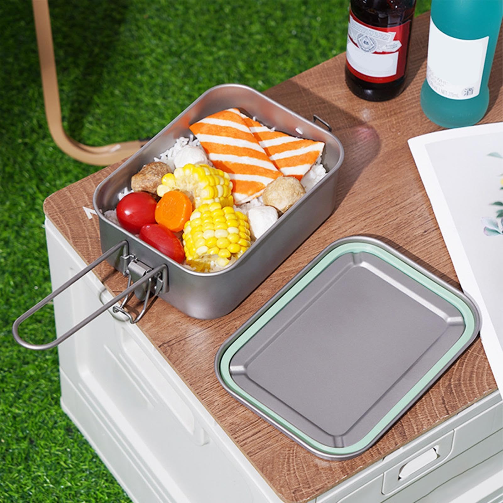 Generico Metal Lunchbox Containers, Titanium Lunch Box, Titanium Food