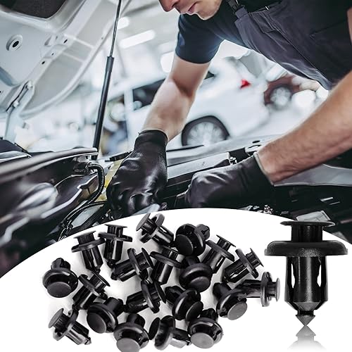 Miniatura 5 de Juego de tornillos de expansión para Honda Acura 91503-SZ3-003, 20 Uds. de 0.394 in para parachoques delantero