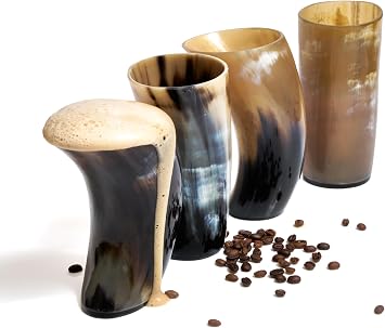 Viking Horn Cups Set of 4 - Viking Drinking Horns