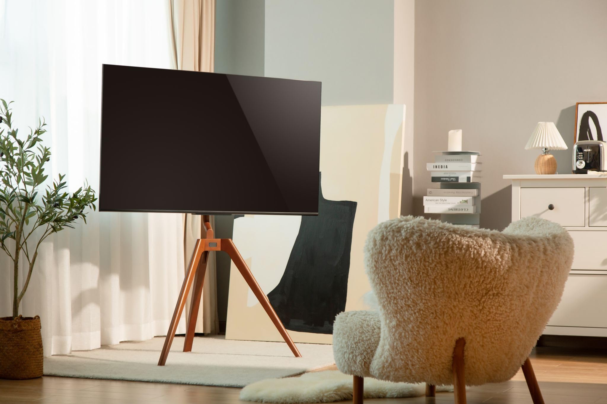 Soporte de Suelo Orientable Fonestar STS-M5044 para TV de 45-65"/ hasta 40kg
