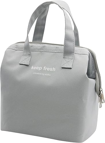 Mziart Bolsa de almuerzo aislada simple Bento bolsa de almuerzo bolsa de almuerzo para mujeres y hombres adultos, picnic, trabajo, senderismo, playa