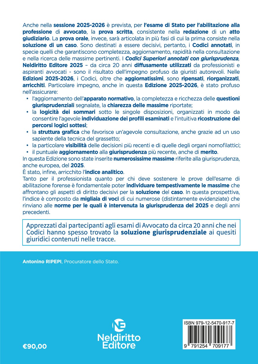 Codice amministrativo annotato con la giurisprudenza per l'esame di avvocato 2025-2026