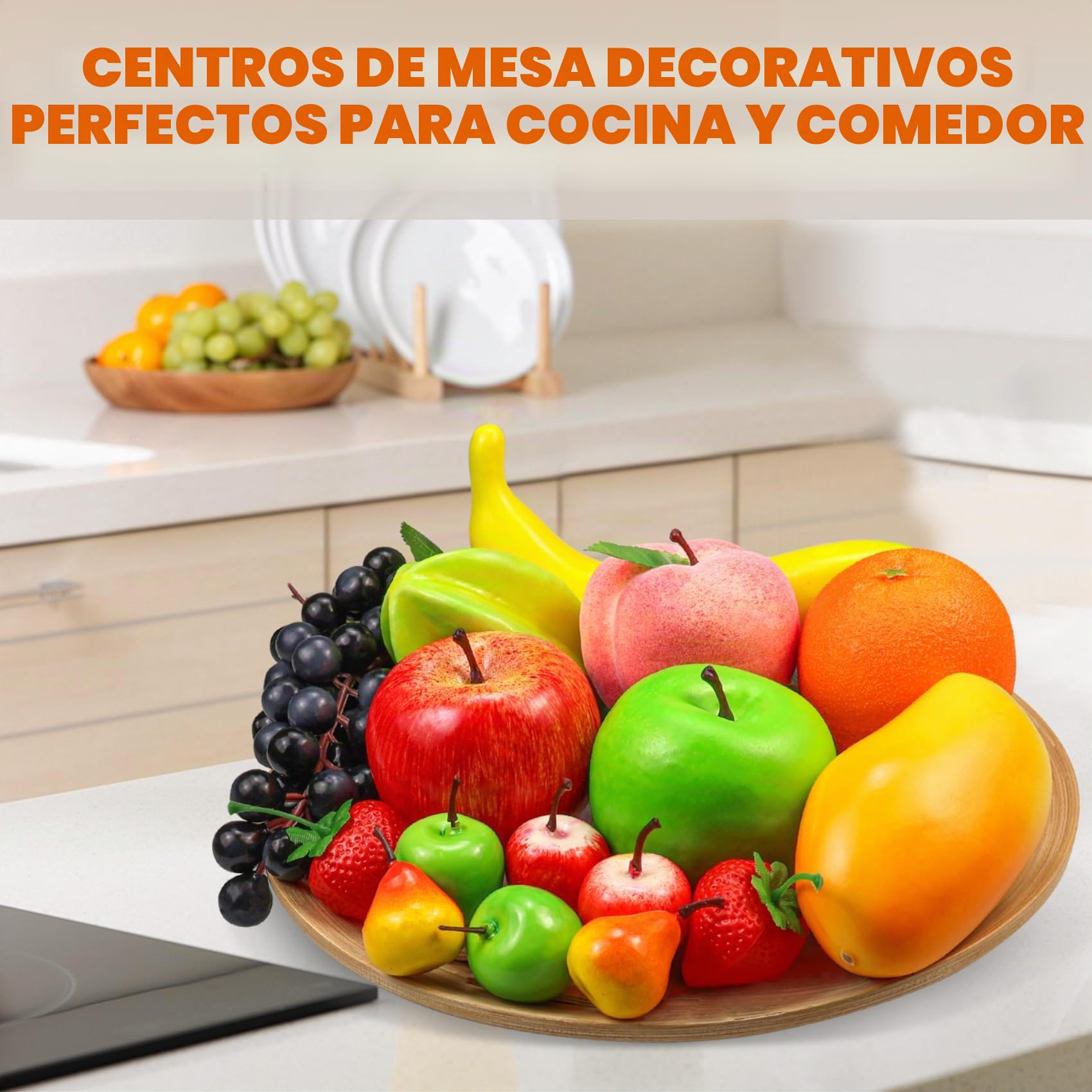 Lorigun Juego de 12 Frutas Artificiales Decoración Hogar Simulación Navidad
