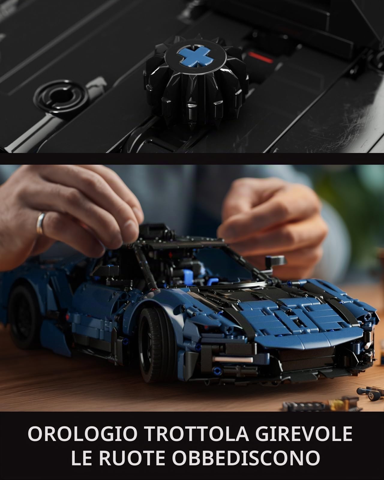 Nifeliz Technique NF10321 - Set di giocattoli da costruzione, scala 1:12, mattoncini da corsa, per adulti, decorazione e regalo (1,726 pezzi, NF10321)