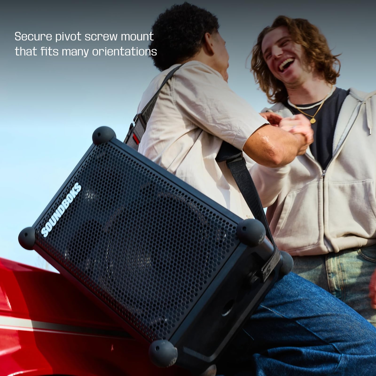 SOUNDBOKS Strap 2.0 - Verstellbarer Tragegurt - Ergonomisches Schulterpolster - Kompatibel mit Soundboks Mix - (Schwarz)