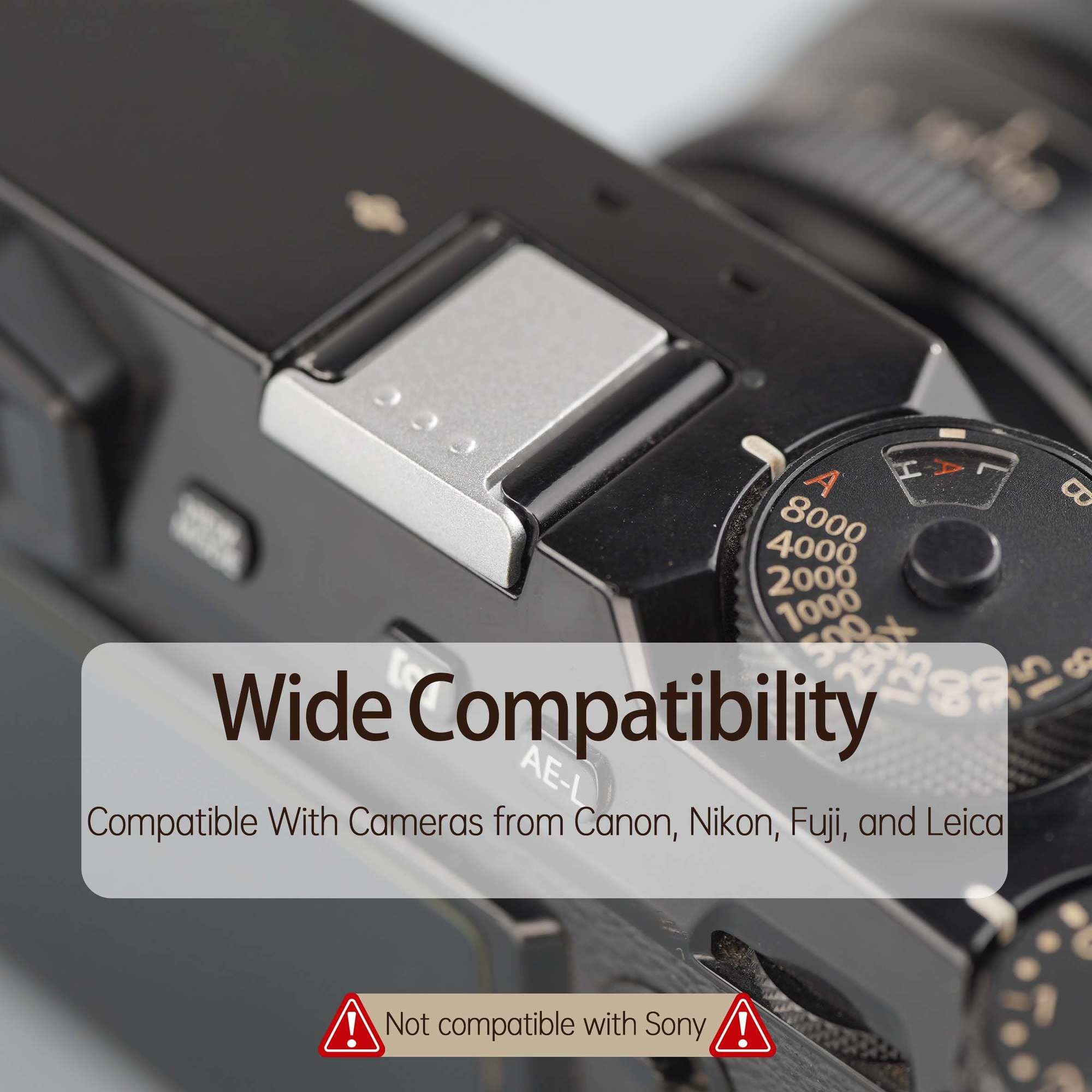 Hot Shoe Cover Protector for Photographer: Camera Shoe Cover Cap Waterproof Dustproof with Fuji Fujifilm X100VI X100V X-H2 X-H2S X-E4