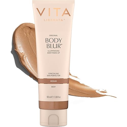 Vita Liberata Body Blur, Leg and Body Makeup. Skin Perfecting Body Foundation for Flawless Bronze, Easy Application, Radiant Glow, Evens Skin Tone, New Packaging
