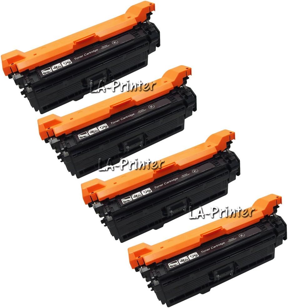 LA Printer Compatible Black CE400A Toner Cartridge for HP LaserJet Enterprise 500 color M551dn M551n M551xh MFP M575dn MFP M575F, LaserJet Pro 500 color MFP M570dn 570dw-4 Pack