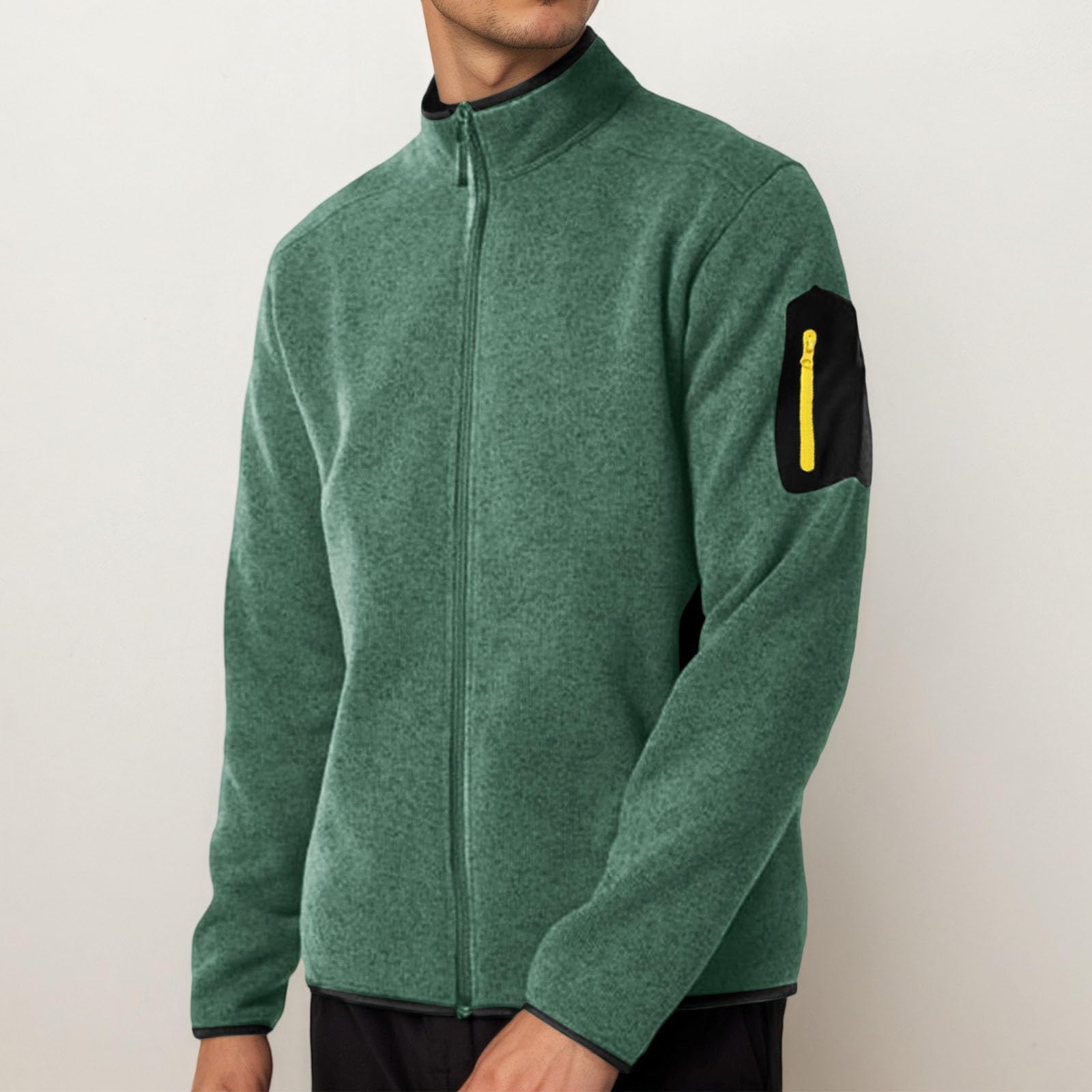 Forro Polar Hombre Tallas Grandes - Chaqueta Deportiva para Hombre Hugh para Exteriores, otoño e Invierno, de Polar.
