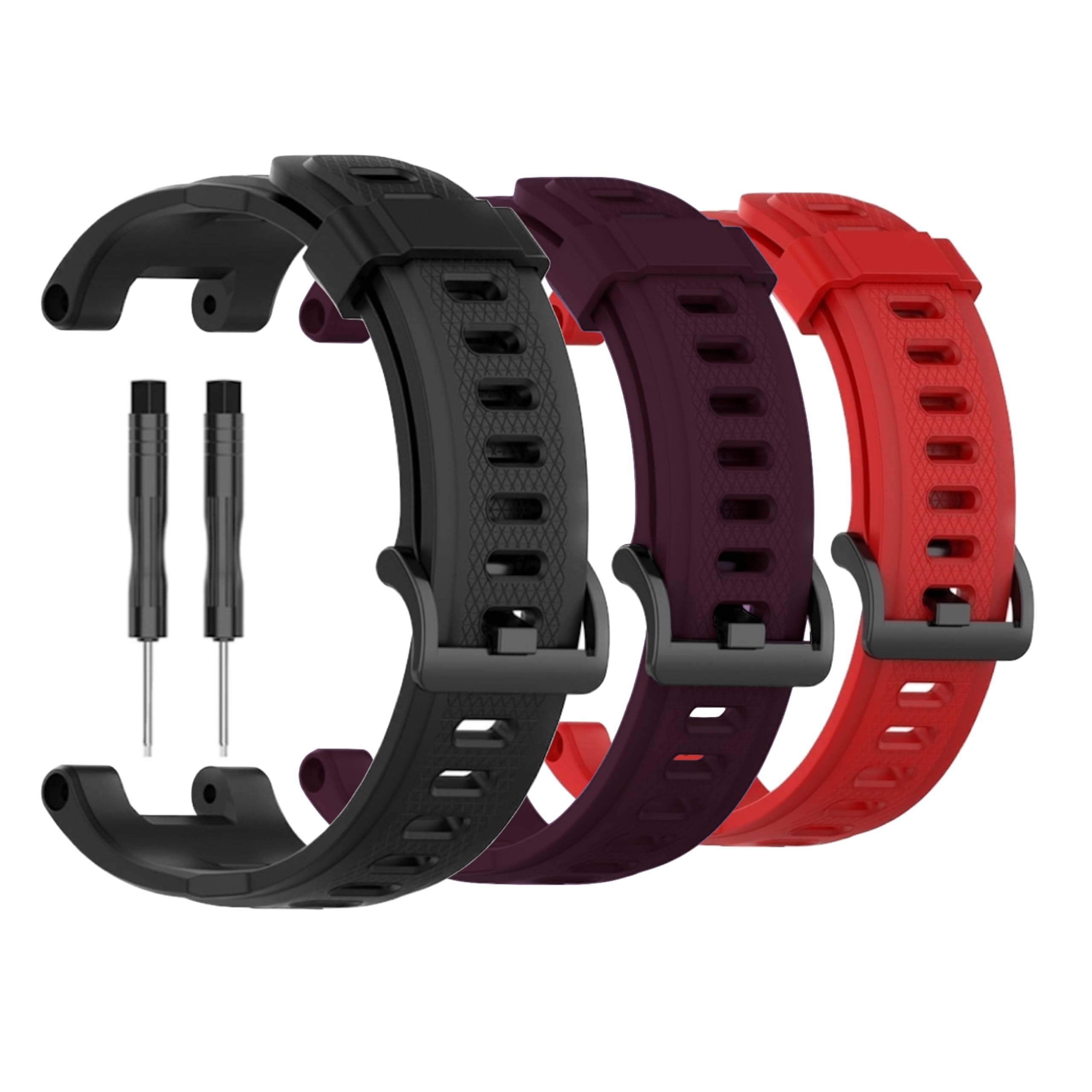 YODI Sporty Silicone watch Strap Band For Amazfit T-Rex/Amaz fit T-Rex Pro Smart Watch Only For Men Women Boys and Girls [ Not for Amazfit T-Rex 2]