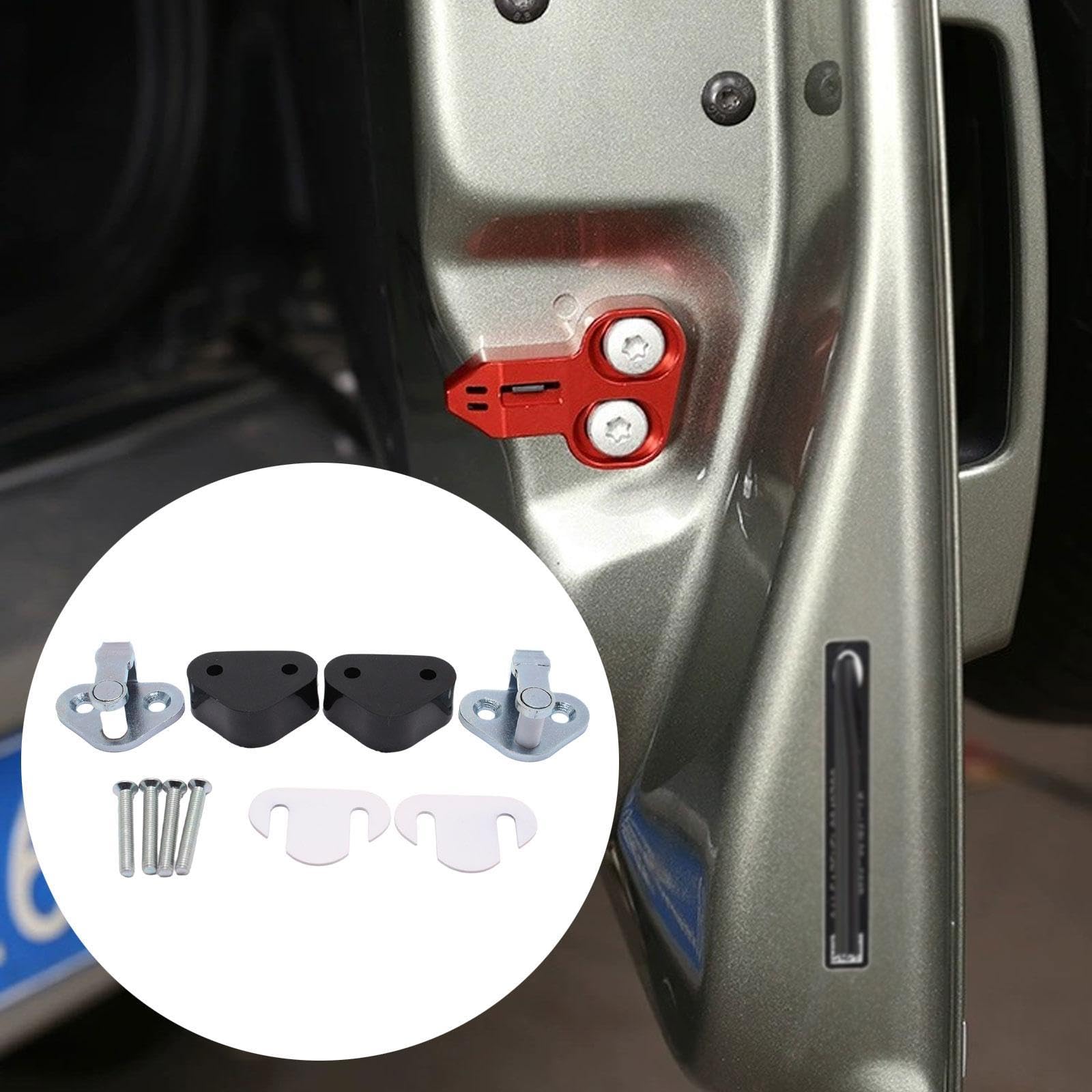 Okiyakusama 2Pcs Door Strikers Catch and Spacer Sets Fqb500130 Accessory Professional with Bolt Replacement Practical Easy to Install