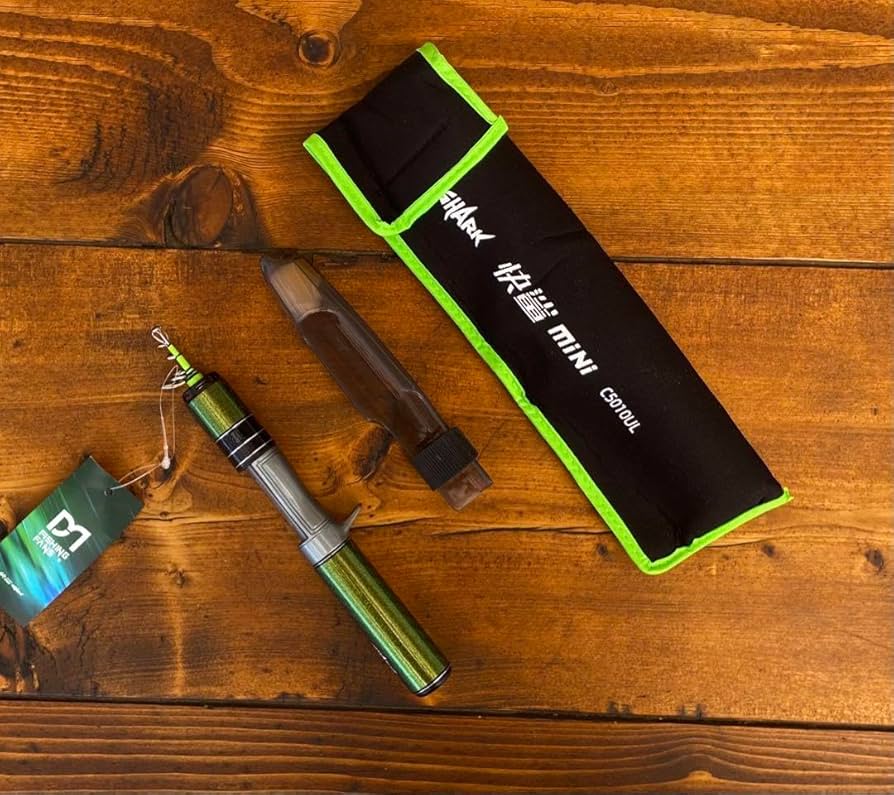 超コンパクト　トラウトロッド　5ft ベイトロッド グリーン　渓流釣り　テレスコ Amazon.co.jp: 超コンパクト トラウトロッド 5ft ベイトロッド