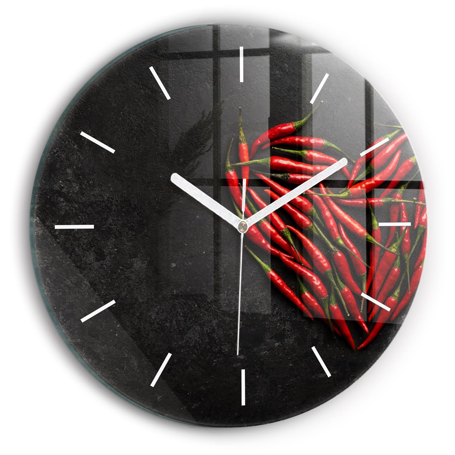 Horloge silencieuse 30 cm Wallfluent pour éliminer le tic-tac du salon