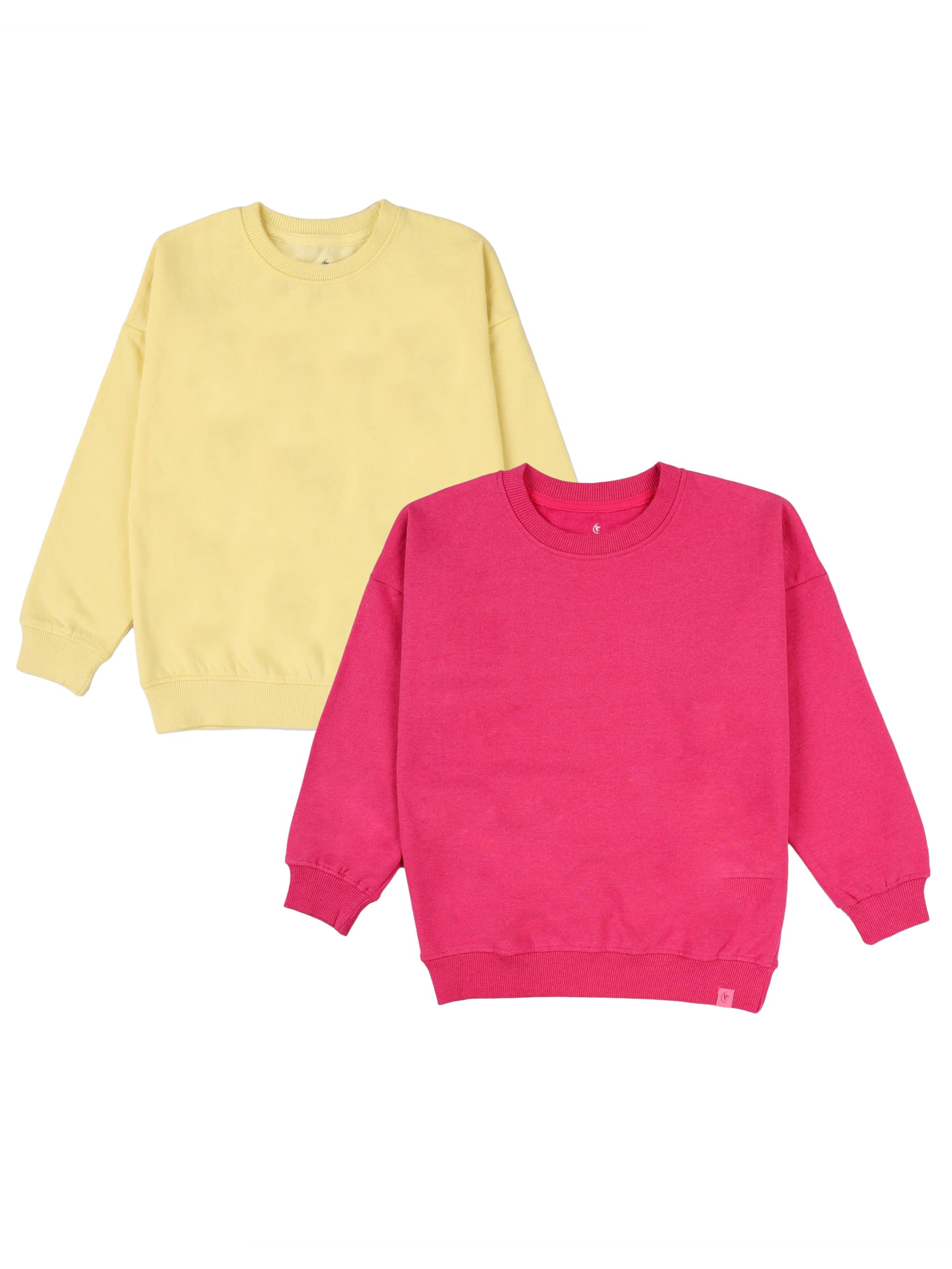 KiddoPanti Boys Solid Round Neck Full Sleeve Fleece Sweatshirt | 60% Cotton 40% Polyester | Soft Warm Winter Pullover | Ribbed Cuffs & Hem | Casual Winter Sweatshirt for Kids-picture-15