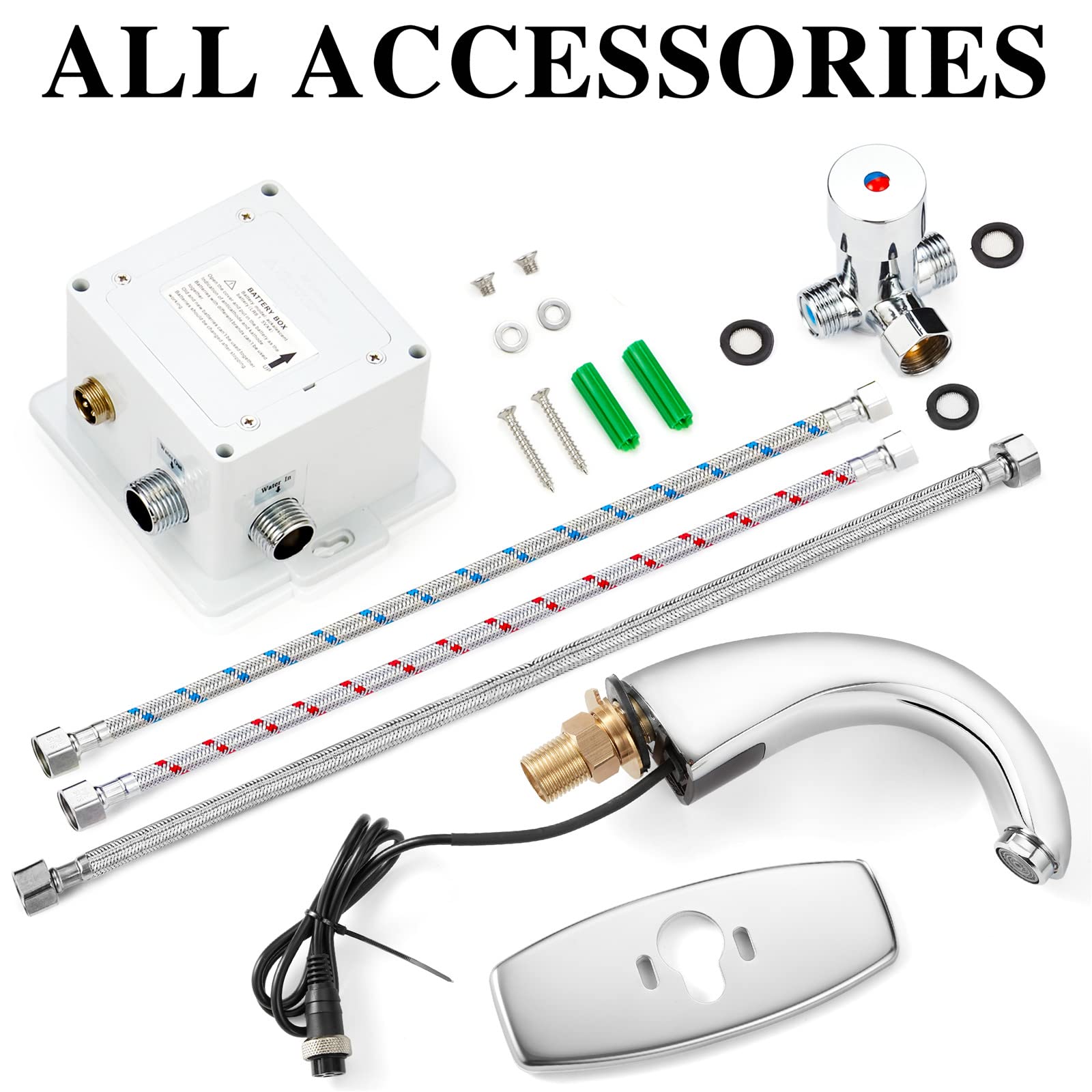 Amazon | ブラッシュドニッケル タッチレスバスルームバニティ蛇口 Amazon | ブラッシュドニッケル タッチレスバスルームバニティ蛇口