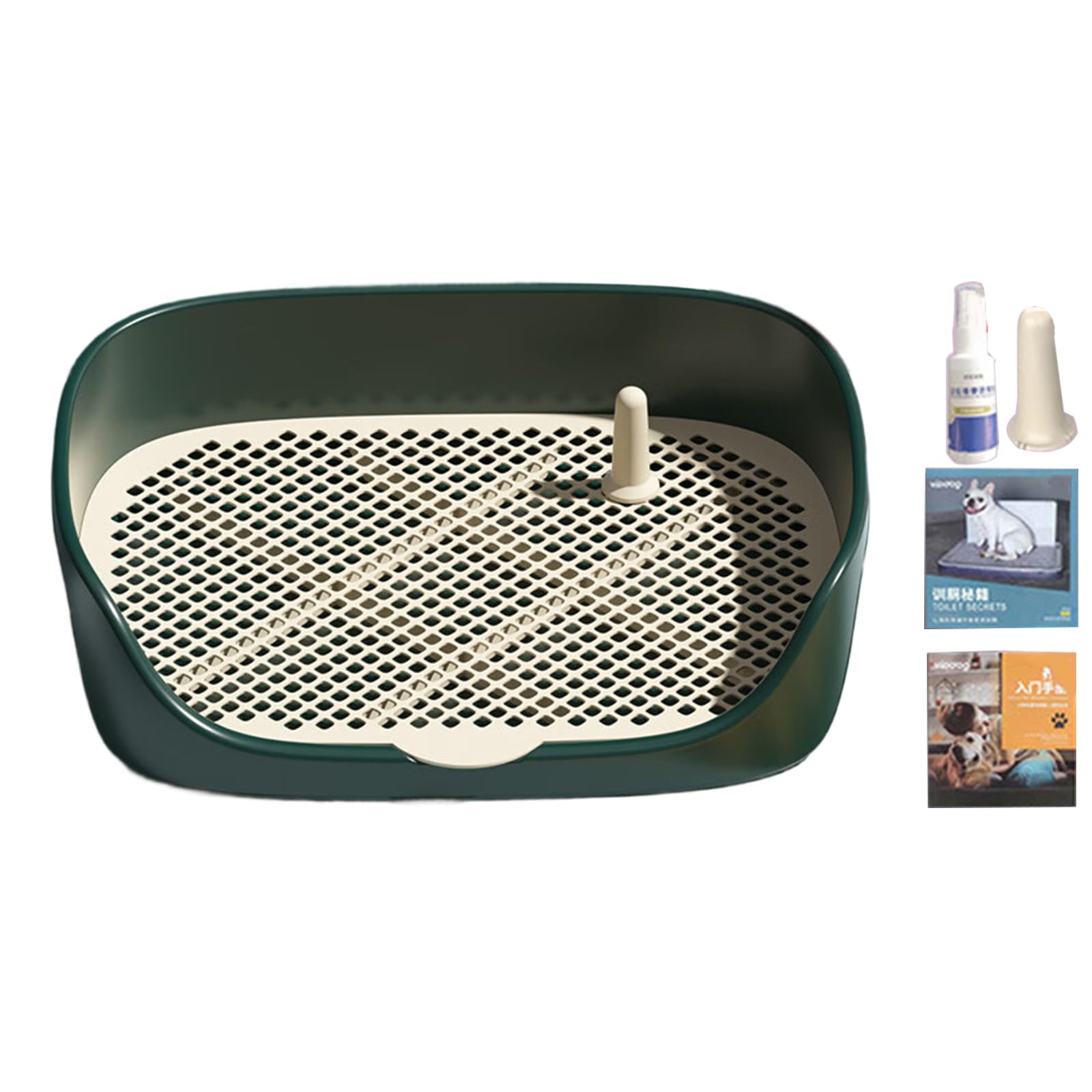 Toilettes pour chien faciles à nettoyer avec plateau hygiénique amovible pour petit animal