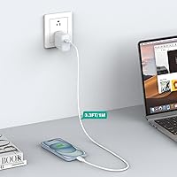 Vista 7 de Cable USB C a USB C de 1M/3.3 pies para iPhone 17/16/15 Pro Max Plus, cargador MacBook Air/Pro, iPad Pro 13/12.9/11 pulgadas, Air 5/4, Mini 6, Pixel