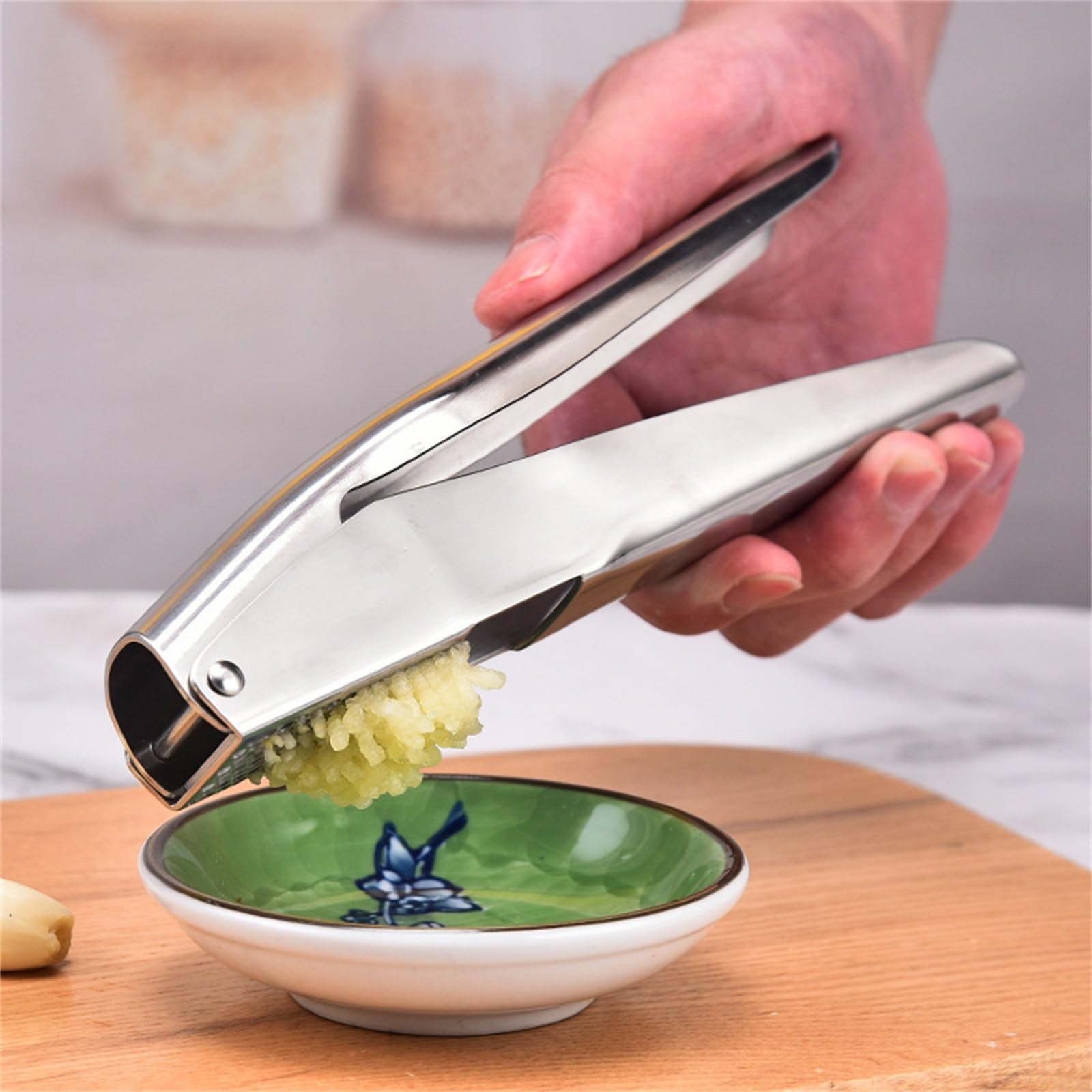 ArinkO Kitchen Knoblauchpresse: Innovativer Fleischwolf und Zerkleinerer für mühelose Knoblauchzubereitung