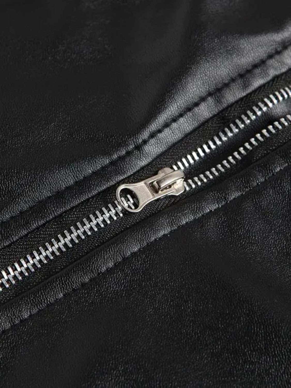 Fashion Mens Faux Leather PU Biker Punk Vest Zippers Slim Fit Male Sleeveless Waistcoat For Men - Image 5