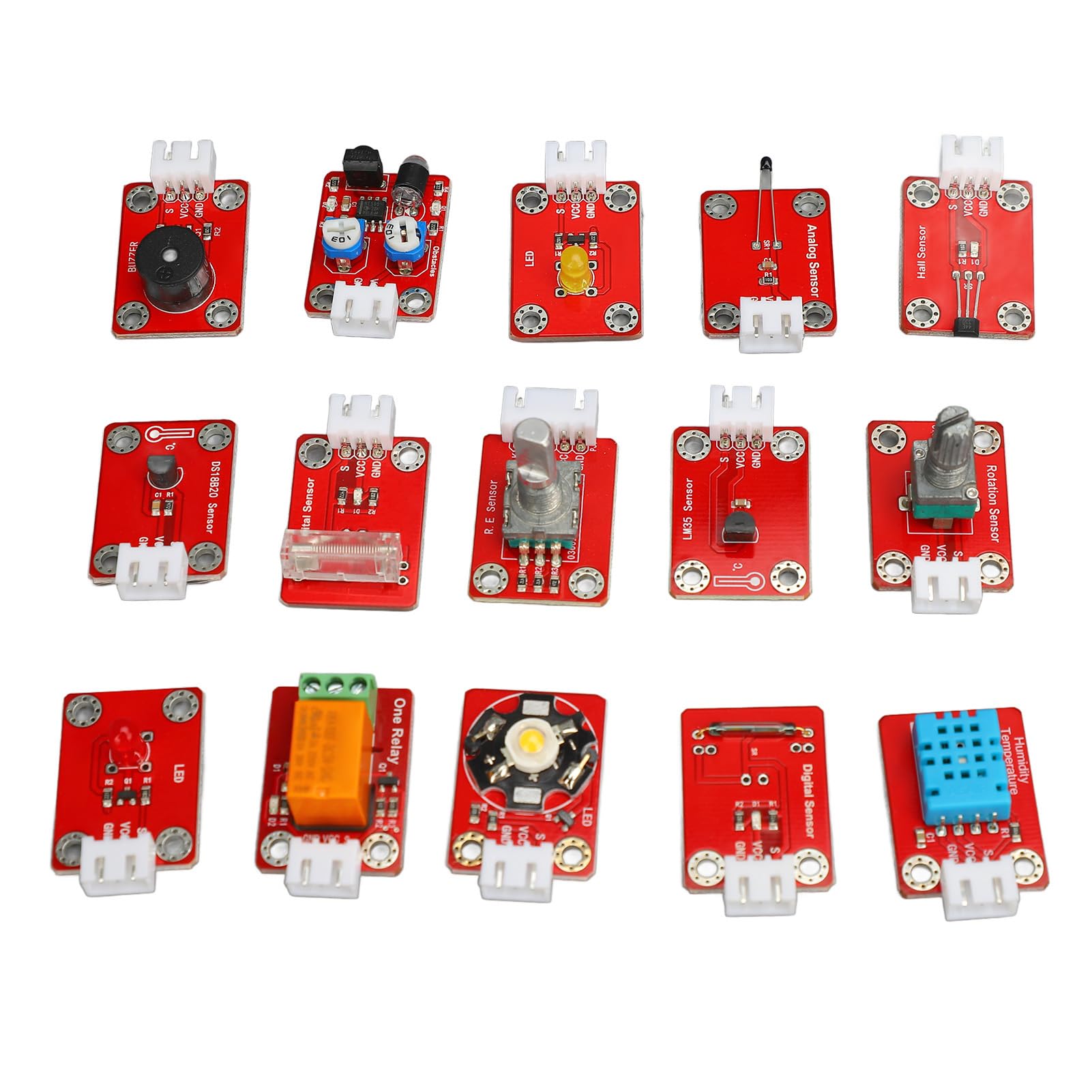 Kit di Programmazione per Principianti, Kit di Apprendimento per Scheda di Sviluppo Sensori di Programmazione Grafica in Plastica ABS per Principianti Adatti, Stazioni di Saldatura