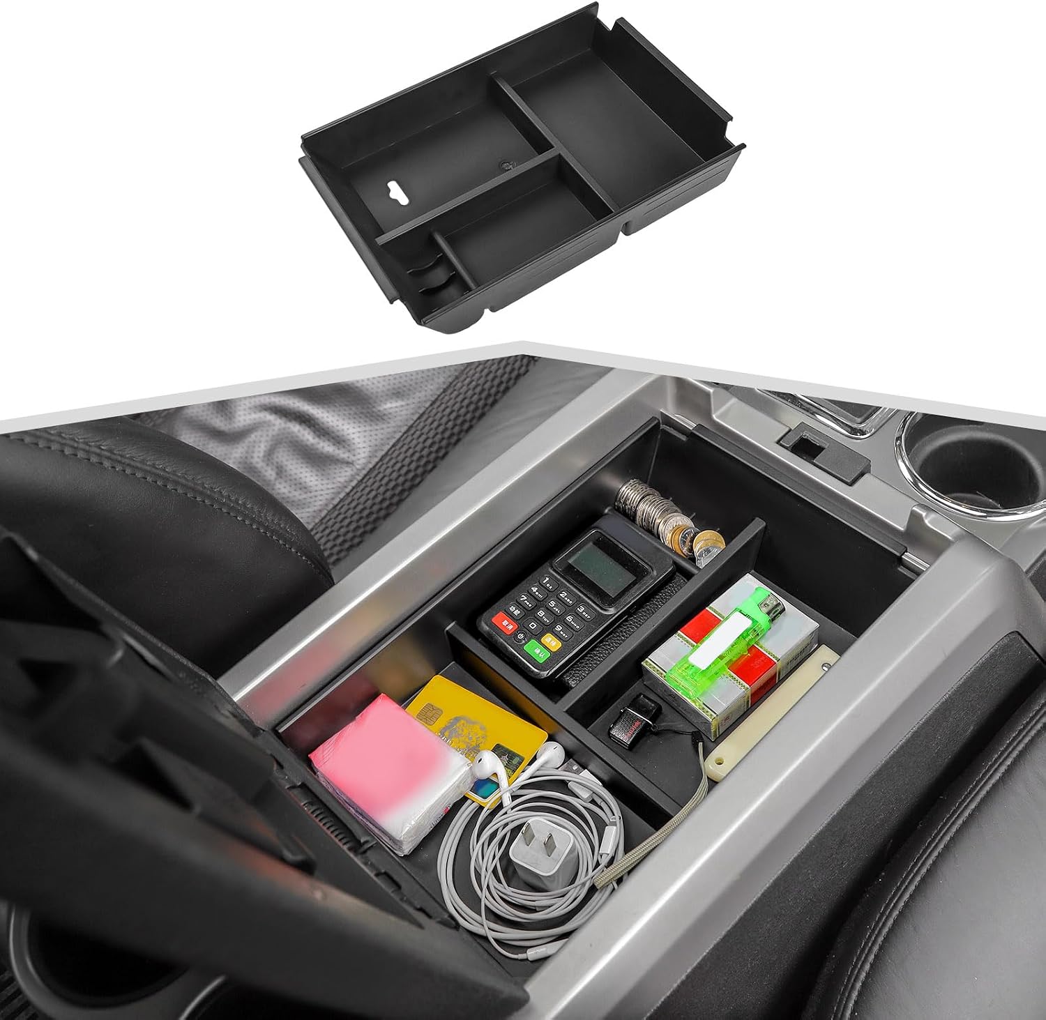 amayum Center Console Armrest Organizer Tray for Ford F-150 (2009–2014)
