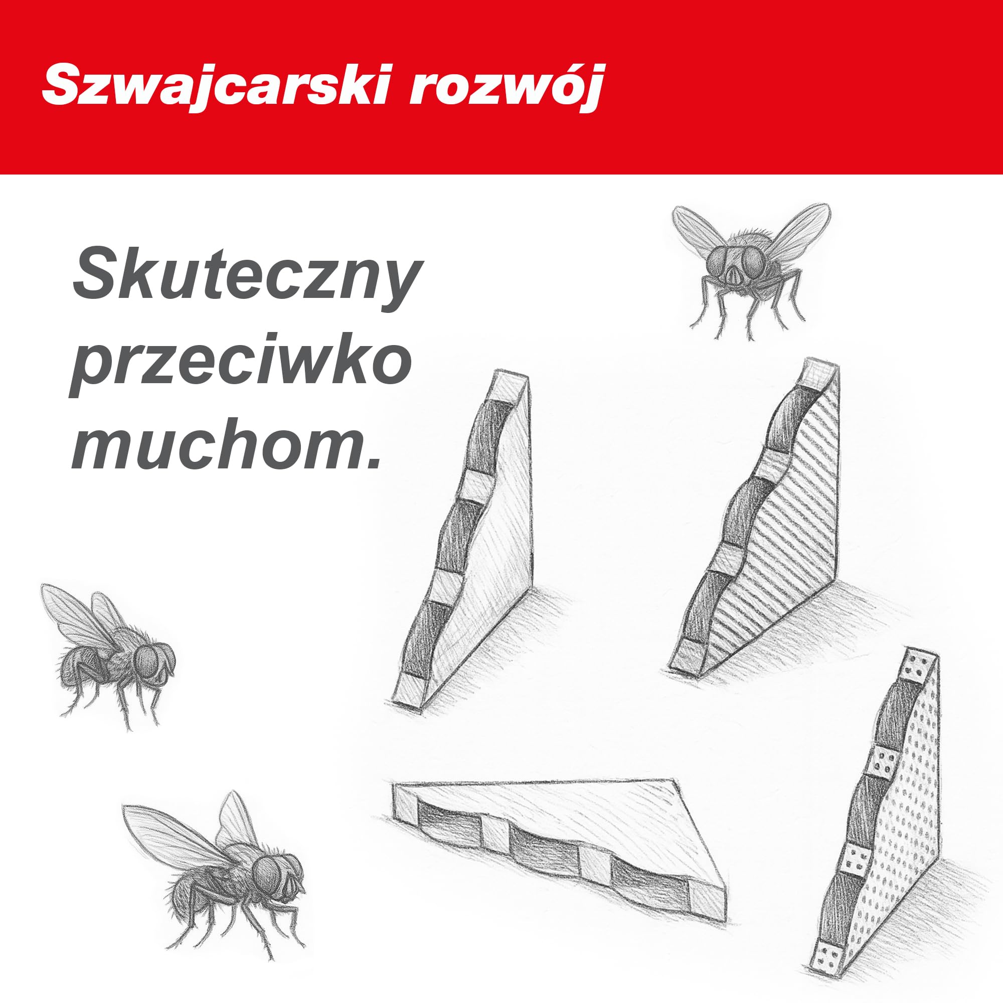 SWISSINNO Dekoracyjna Pułapka na Muchy do Okna – Zestaw 4 pułapek ze wzorami – skuteczna pułapka klejąca na muchy do wnętrz – dyskretna, łatwa w montażu, higieniczna – produkcja UE