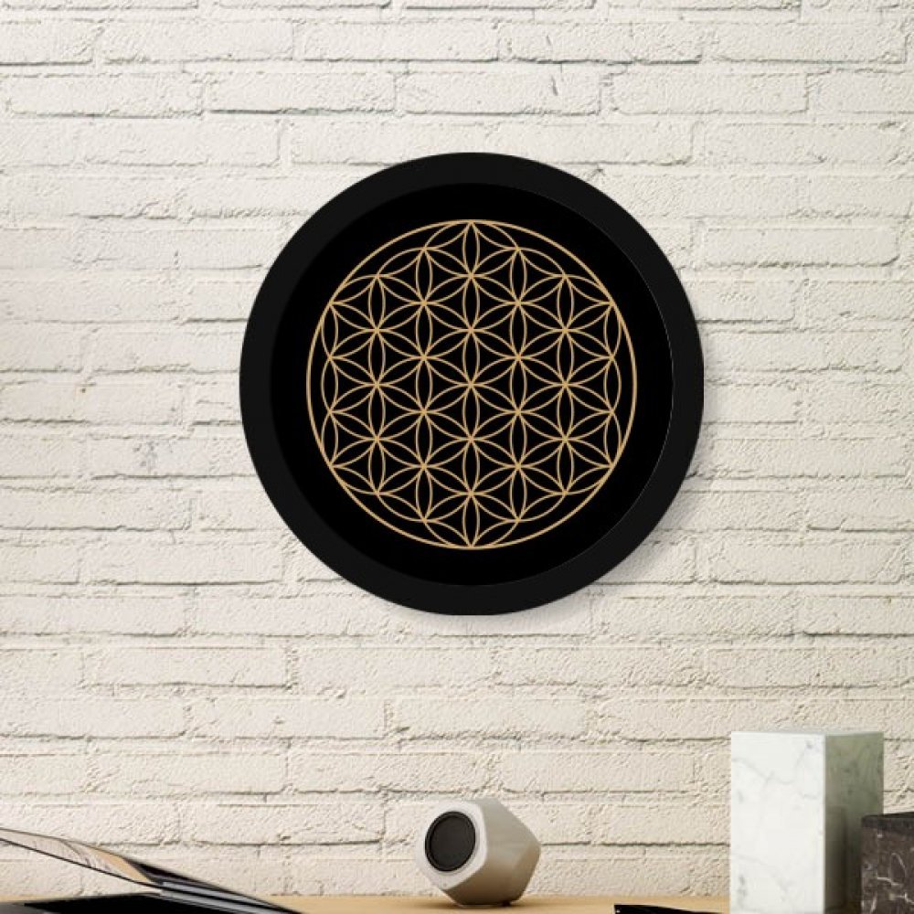 Stickers muraux cadre cercle totem noir pour créer un coin lecture apaisant dans votre chambre