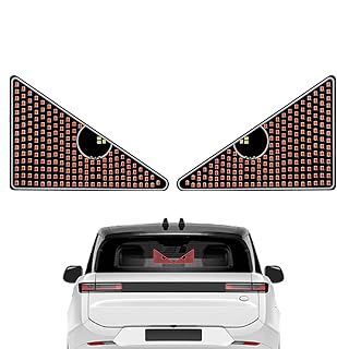 Luz de ojos de diablo para automóviles, luces anticolisión, lámpara de ojo interactiva, luces de advertencia multifunción, luces traseras de coche, pantalla flexible para coche SUV