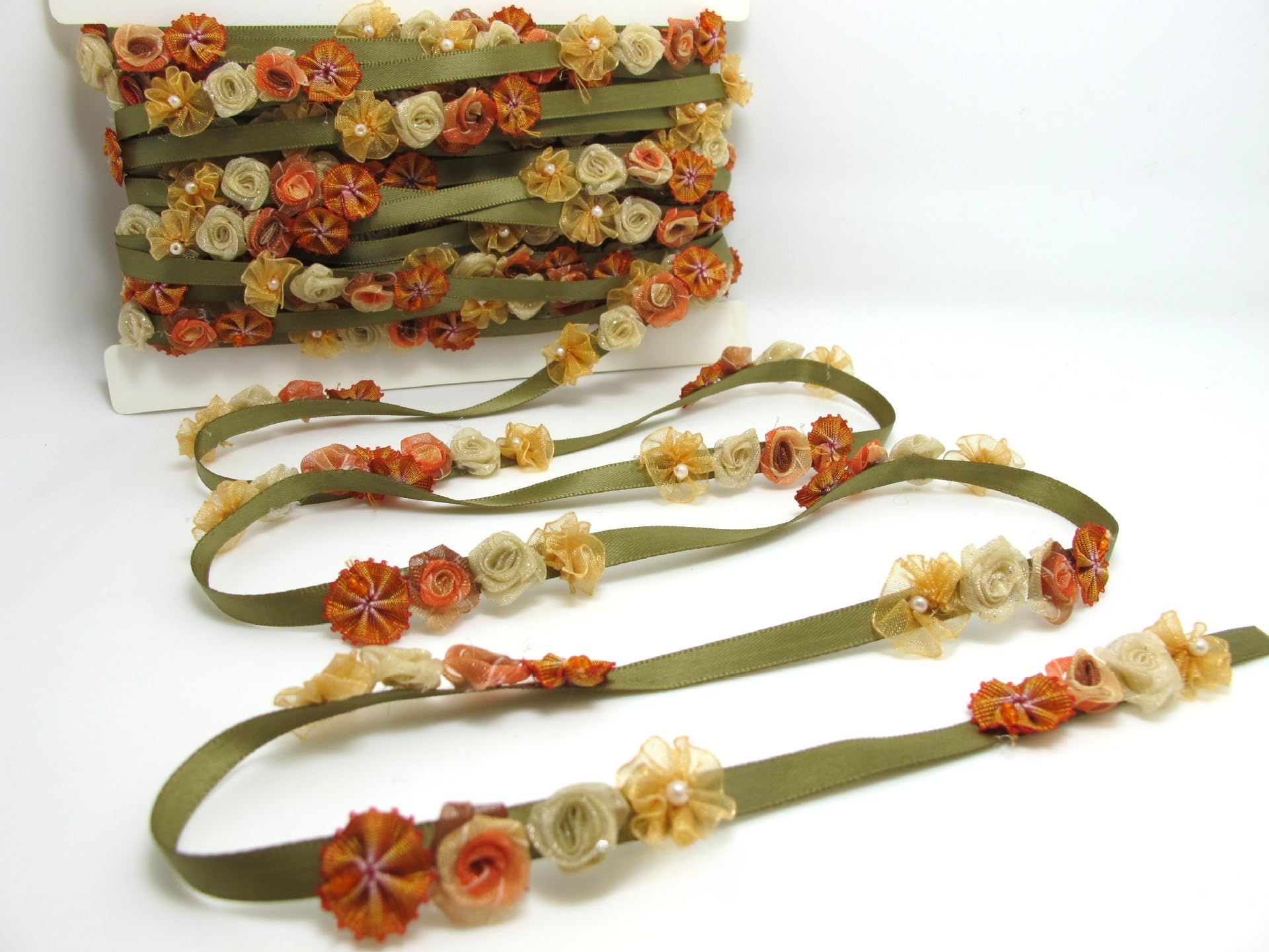 1/2/10 Yard Länge 15 mm blaues Blumenband für Blumensträuße/Carft handgefertigtes Blumenband zum Einwickeln von Blumenkantenbesatzband mit Pailletten