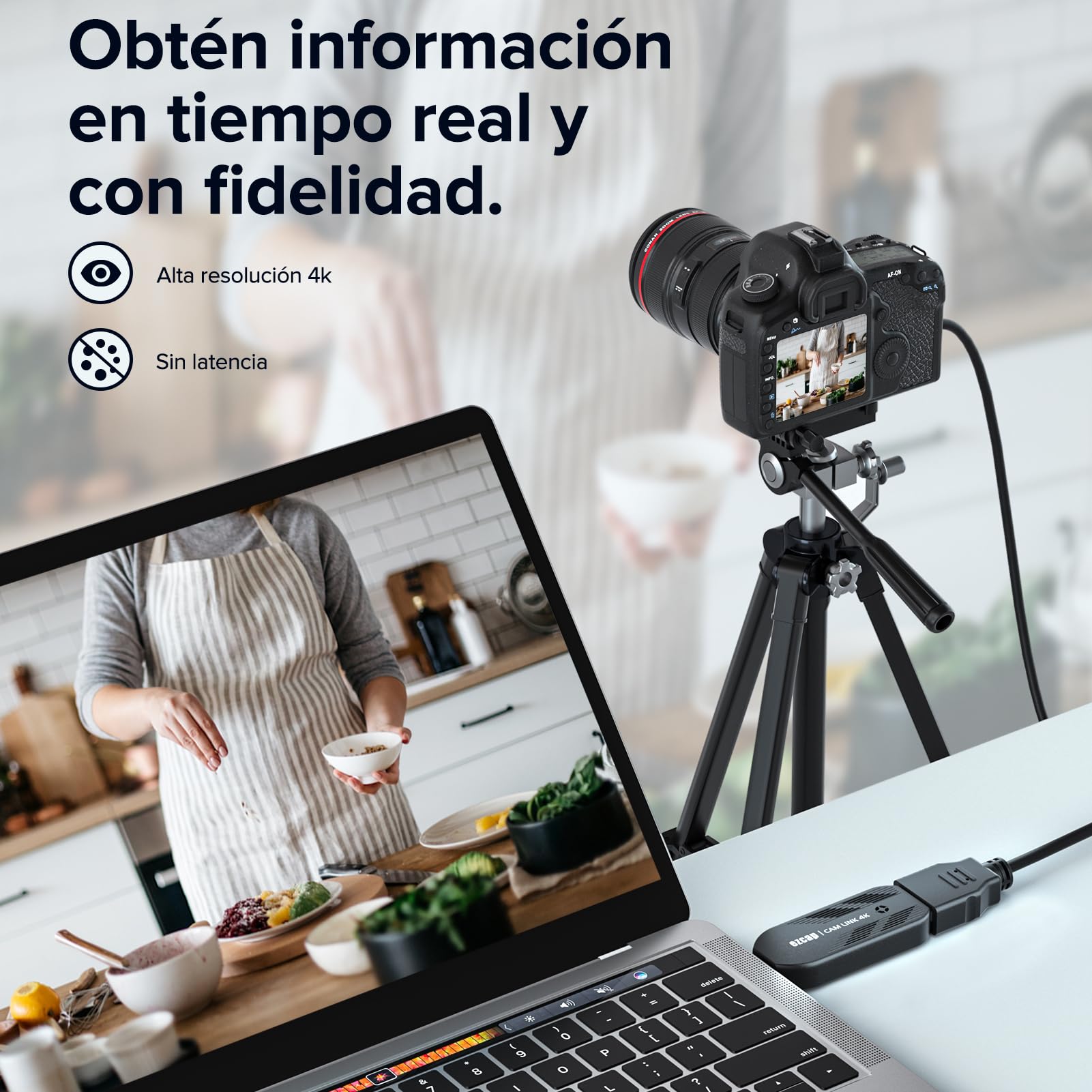 Mwin Tarjeta de Captura de Video, Tarjeta de Captura CAM Link 4K, Full HD 4K30/1080p120, HDMI de Baja latencia a USB 3.0, Captura de Videojuegos para Juegos, transmisión, transmisión en Vivo,