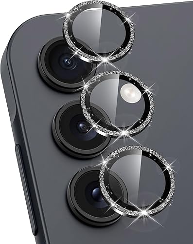 Miniatura 272 de Protector de lente de cámara para Samsung Galaxy S25 FE, cubierta individual de lente de vidrio templado con anillo de metal, [fuerte adsorción]