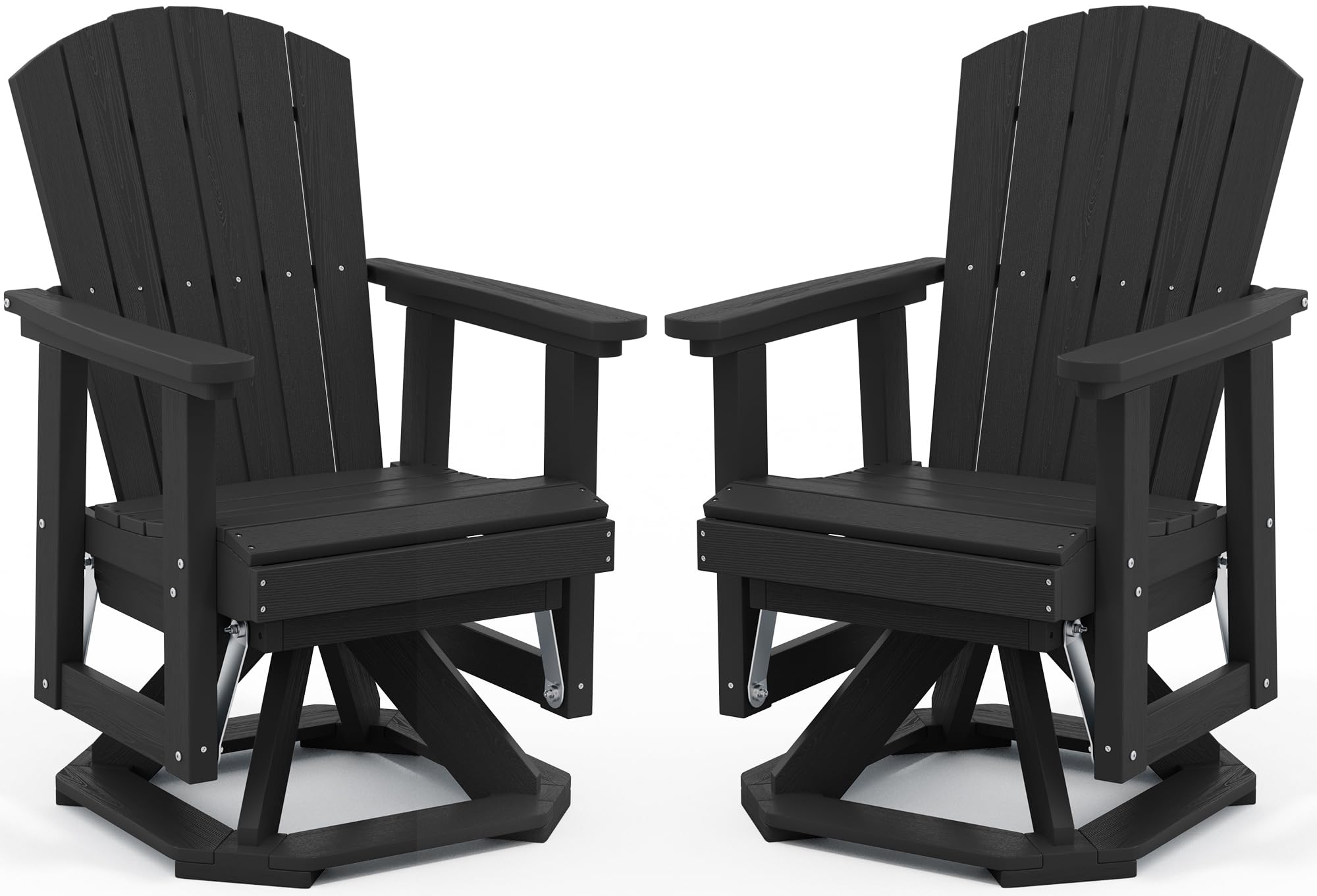 SERWALL Adirondack Swivel Glider Chair Set of 2
