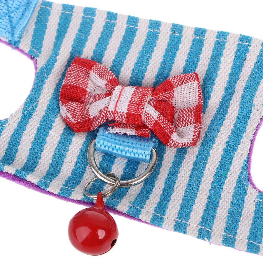 Ensemble de Laisse de Harnais de Lapin Hamster pour Sangle de Poitrine pour Petit Animal Furet