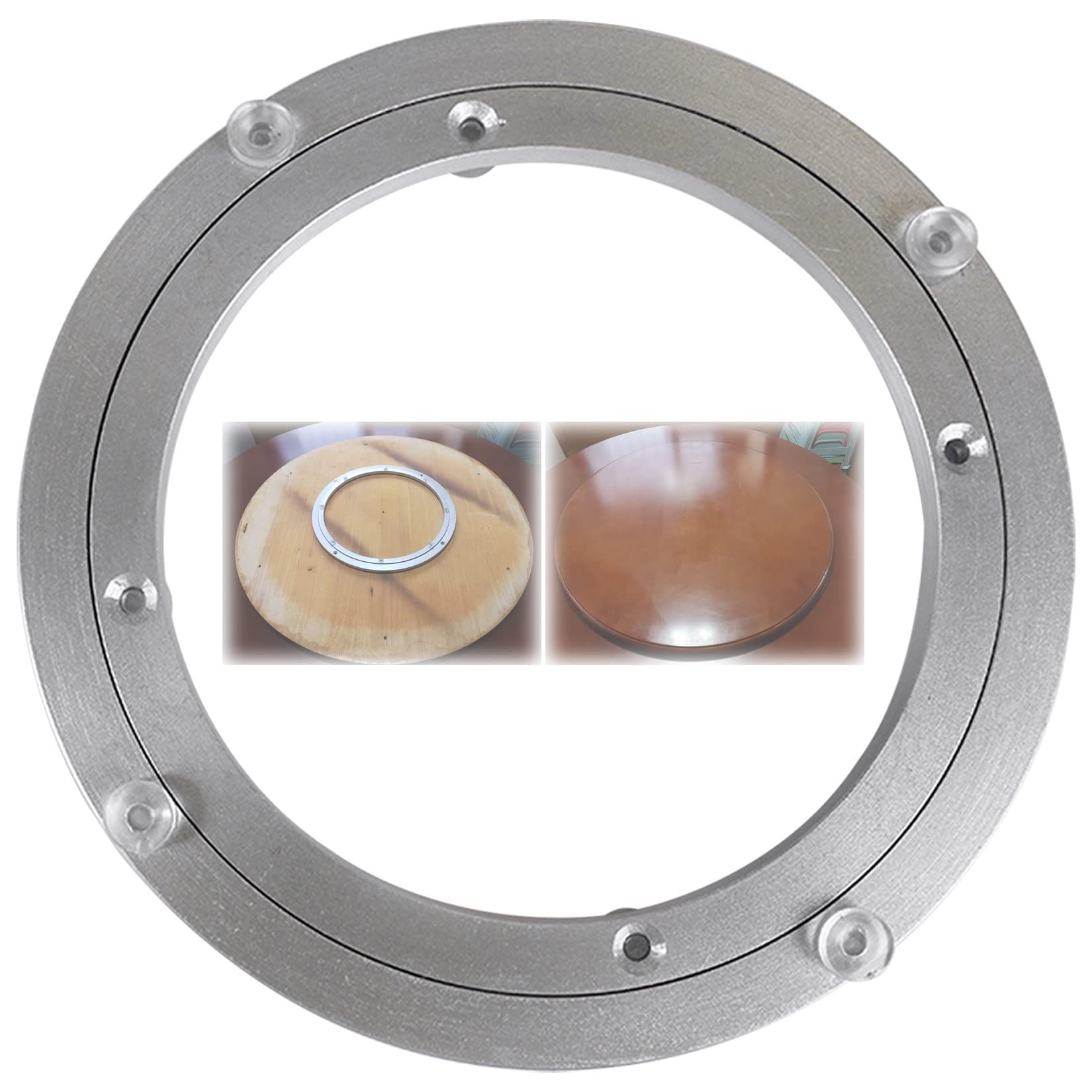 Silent Lazy Susan łożysko gramofonu 132 cm wytrzymała obrotowa podstawa stołu do jadalni kuchni i kalejdoskopów trwała konstrukcja ze stopu aluminium zapewnia płynny obrót