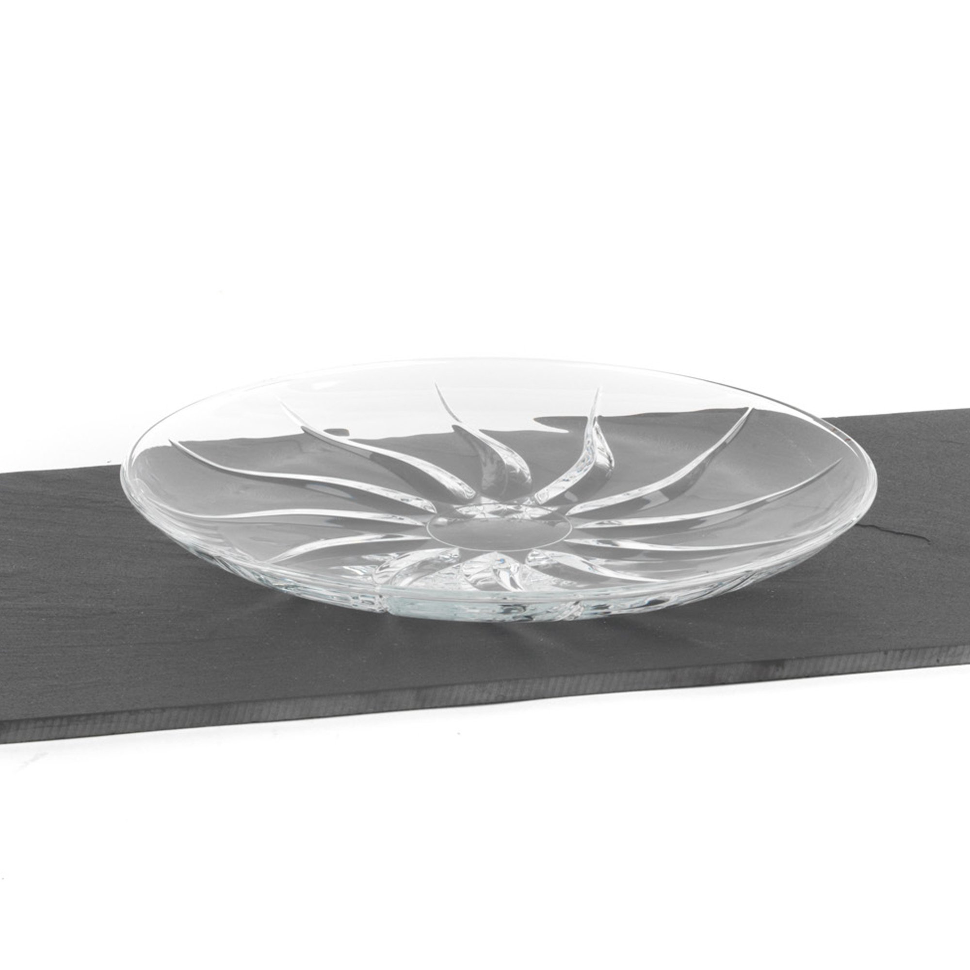 Rcr Transparent 24660020006 Trix Crystal Glass Decorative Centrepiece Fruit Bowl, 33 Cm