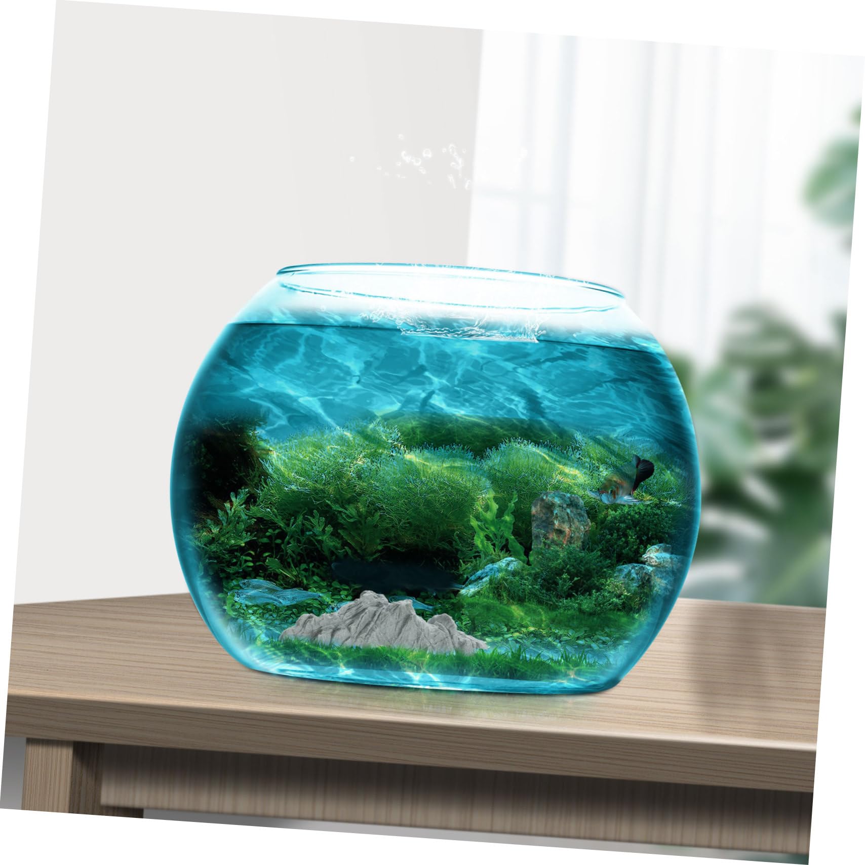 Mipcase 5pièces Décoration De Faux pour Aquarium Ornement Résine pour Poissons Et Plantes Statue De Compacte
