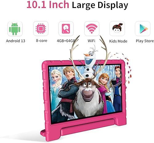 Miniatura 2 de Tablet para niños, tableta de 10 pulgadas para niños, Android 13, CPU de 8 núcleos, WiFi, batería de 12 horas, control parental, pantalla HD,