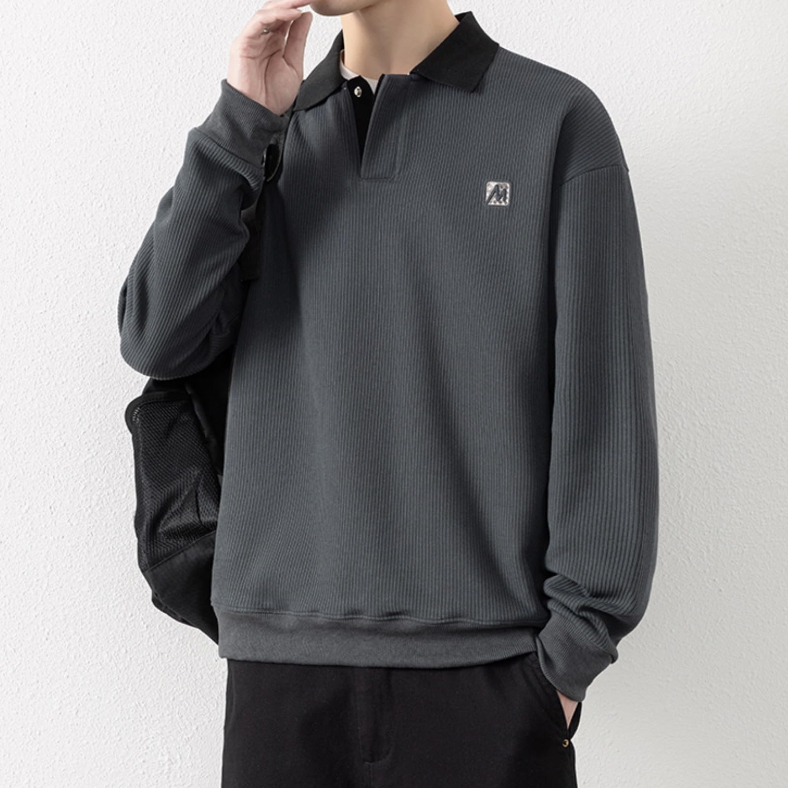 Sweatshirts für Herren Paar Pullover hässlicher Weihnachtspullover Pulli Fitted Herren Langarmshirt Baumwolle Winterjacke 3XL Sweatjacke engelskostüm