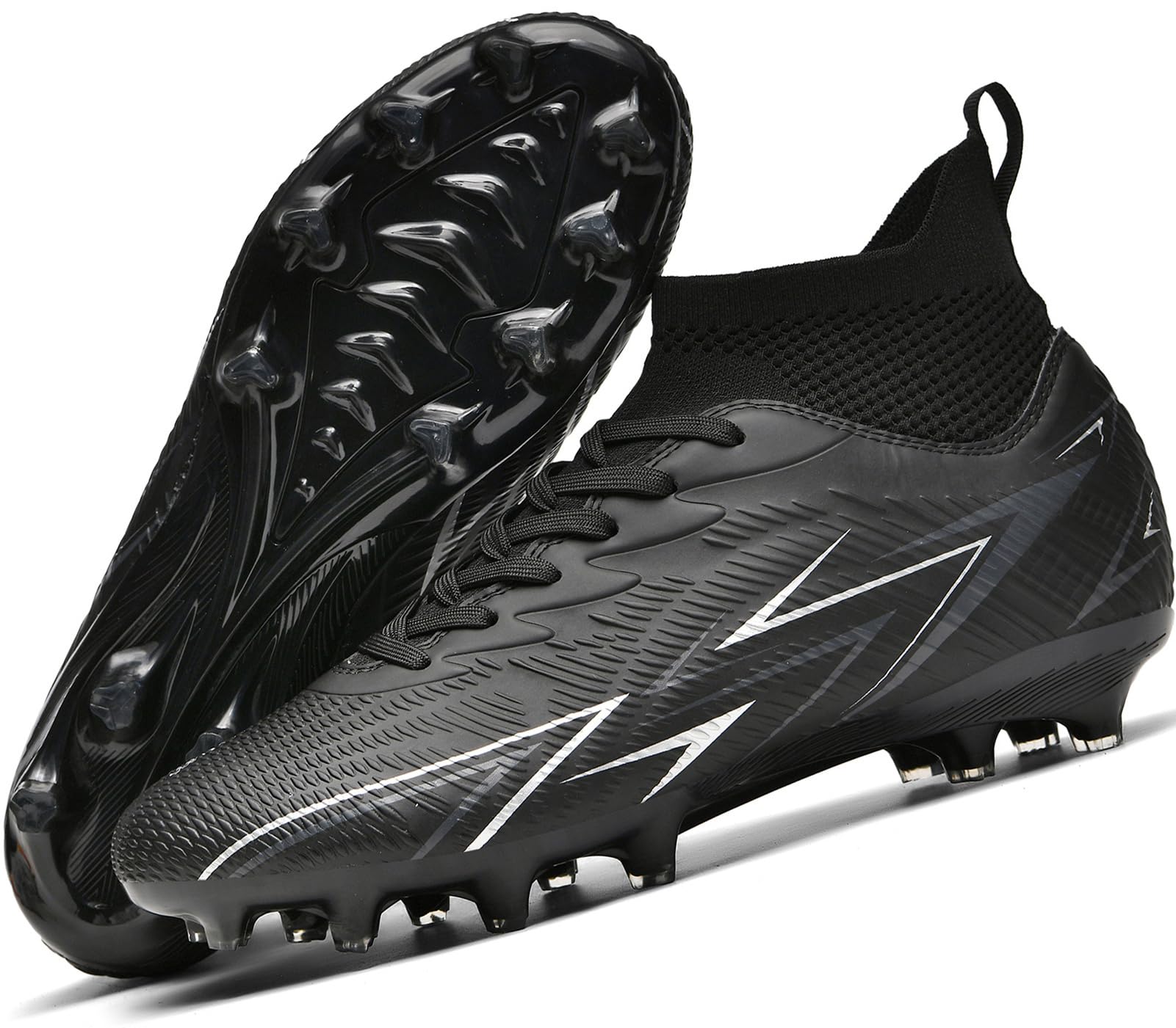 Mens Football Boots Spike High Top Football Shoes Astro Turf Trainers AG FG Soccer Cleats Boys Professional Athletic Shoes — view 9