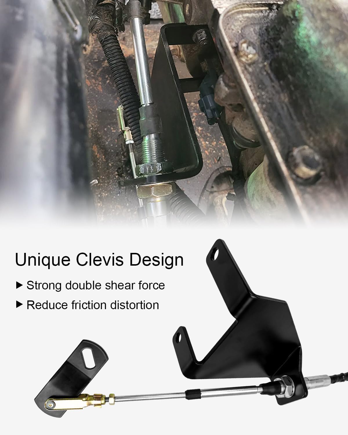 Transfer Case Cable Shifter Linkage Kit Upgrade Heavy Duty Fits for Jeep Wrangler TJ 231 Transfer Case 1997-2006