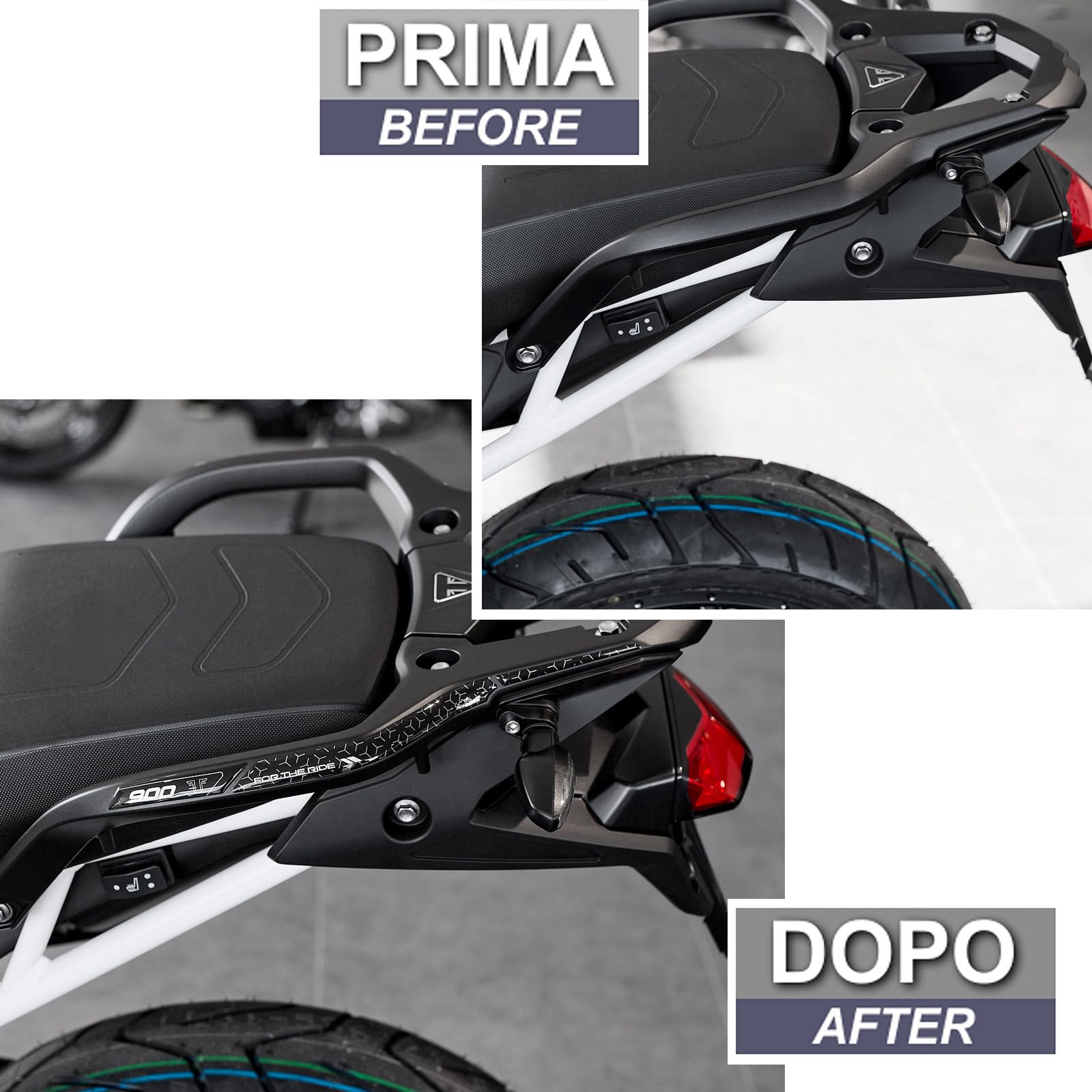 Resin Bike Stickerset voor motorfiets, compatibel met Triumph Tiger 900 GT-GT Pro 2024. Tankbeschermers volledig Tegen Stoten en Krassen. Geharste stickers met 3D-effect, Made in Italy Resin Bike Stickerset voor motorfiets, compatibel met Triumph Tiger 900 GT-GT Pro 2024. Tankbeschermers volledig Tegen Stoten en Krassen. Geharste stickers met 3D-effect, Made in Italy
