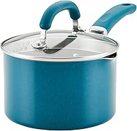 Vista 3 de Rachael Ray 12021 Create Delicious Cacerola/Sartén para Salsa Antiadherente con Función de Colado y Tapa, 3 Cuartos - Gris Tornasolado